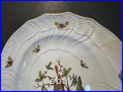 Rare Herend Porcelain Rothschild Bird Large Serving Platter 15 X 11 Perfect