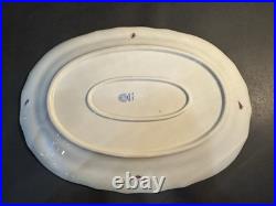 Rare Herend Porcelain Rothschild Bird Large Serving Platter 15 X 11 Perfect
