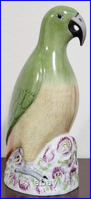 Rare Porcelain Figurine Bird Parrot