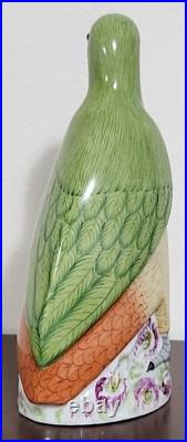 Rare Porcelain Figurine Bird Parrot
