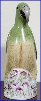 Rare Porcelain Figurine Bird Parrot