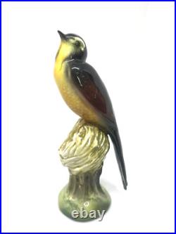Rare Richard Ginori Yellow Breasted Bird on Nest Figurine 6.25 Italy EUC