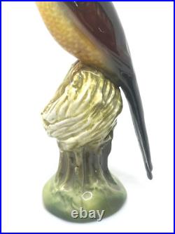 Rare Richard Ginori Yellow Breasted Bird on Nest Figurine 6.25 Italy EUC