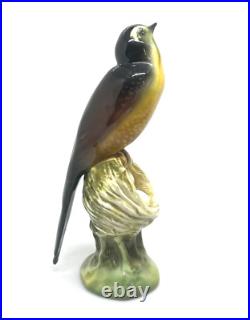 Rare Richard Ginori Yellow Breasted Bird on Nest Figurine 6.25 Italy EUC