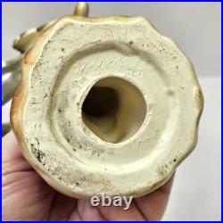 Rare William Maddux Porcelain Parakeet Budgies Bird On Branch Figurine Sculpture