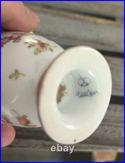 Richard Klemm Dresden 2 demitasse cups with eagle/ bird head handles & saucer