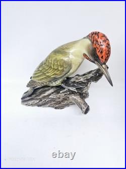 Rosenthal Bird Woodpecker Figurine Fritz Heindenreich 11 Signed. Grünspecht