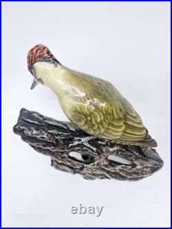 Rosenthal Bird Woodpecker Figurine Fritz Heindenreich 11 Signed. Grünspecht