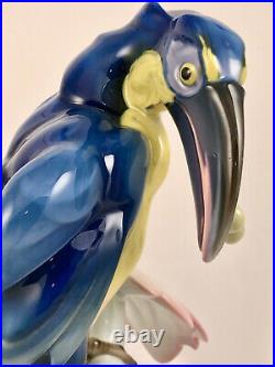 Rosenthal Figurine, Bird, Art Deco Toucan, Large Size, Hand Painted
