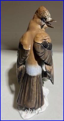 Rosenthal Jay bird Figurine Heidenreich German Procelain 11 AS IS