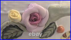 Rothschild Bird Top Covered Tureen Herond 42RO Hungary Handpainted Porcelain Vtg
