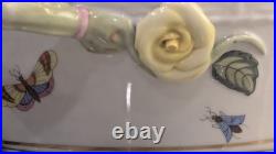 Rothschild Bird Top Covered Tureen Herond 42RO Hungary Handpainted Porcelain Vtg
