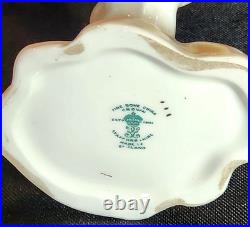 Royal Crown Staffoshire Blue Bird Swallows Porcelain Bird Figure One Damaged