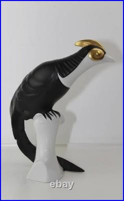 Royal Dux Porcelain Birds Pair. Czechoslovakia 1970's. Signed