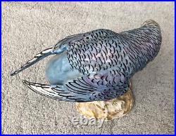 Royal Worcester Blue Budgerigar Budgee Parakeet 2664 Rare Figurine