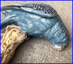 Royal Worcester Blue Budgerigar Budgee Parakeet 2664 Rare Figurine