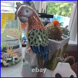 Set of 2 Vintage Parrot on Branches