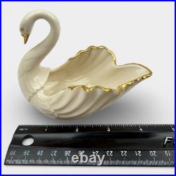 Set of 5 Lenox Swan Candy Trinket Dish Porcelain 24K Gold Trim Hand Decorated