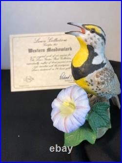 Set of 6 Lenox Porcelain Bird Figurines from the Garden Birds Collection