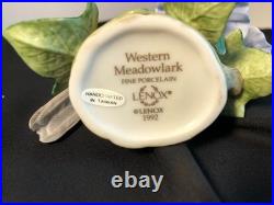 Set of 6 Lenox Porcelain Bird Figurines from the Garden Birds Collection
