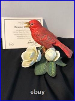 Set of 6 Lenox Porcelain Bird Figurines from the Garden Birds Collection
