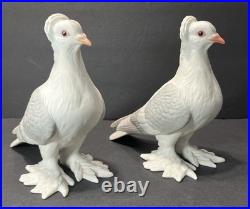 Set of Boehm 8½ Tall Porcelain Tumbler Pigeons Birds 416