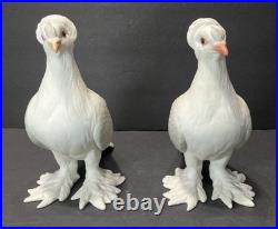 Set of Boehm 8½ Tall Porcelain Tumbler Pigeons Birds 416