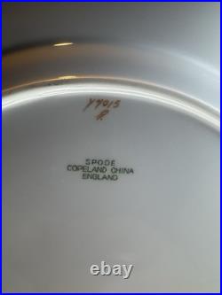 Spode Copeland China Y4015 Green & Gold Bird 10.5 Dinner Plate England