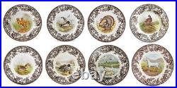 Spode Woodland Set Of 8 dinner Plates- 8 unique animals 3702