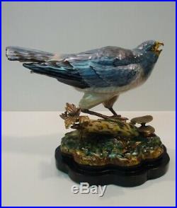 Statue Harrier Bird Wildlife Art Deco Style Art Nouveau Style Porcelain Bronze F