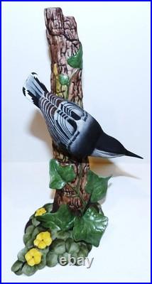 Stunning Boehm Bisque Porcelain #469 Nuthatch 10 3/8 Bird Figurine