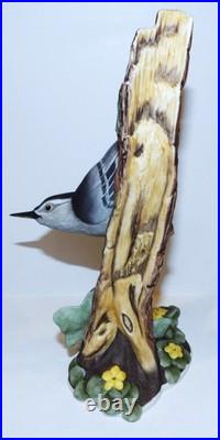 Stunning Boehm Bisque Porcelain #469 Nuthatch 10 3/8 Bird Figurine