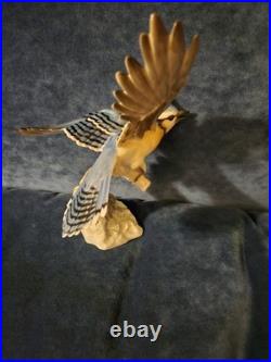 Stunning Hutschenreuther Blue Jay Bird Figurine. VGC, Audubon. 10x7