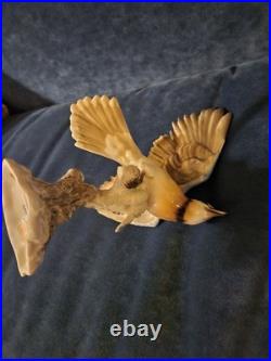 Stunning Hutschenreuther Blue Jay Bird Figurine. VGC, Audubon. 10x7