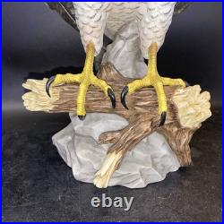 Stunning, Vintage Porcelain Peregrine Falcon by Stefani Porcelains Japan 12