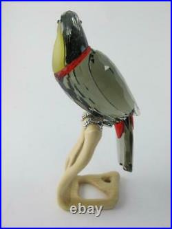 Swarovski $925 Crystal TOUCAN Bird Black Diamond 8 Figurine Statue NEW 850600