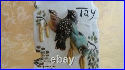 Tay Italy Fine Porcelain Five Birds Plaque