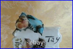 Tay Italy Fine Porcelain Five Birds Plaque