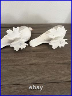 Two Boehm Pigeons #416 White Porcelain Bird Figurine In Excellent Condition
