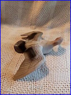 Unique Vtg. Flying Duck Porcelain Figurine In Pretty Colors. See Description