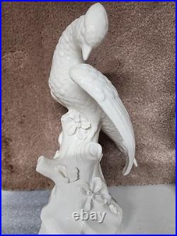 VTGItaly Mottadhedeh Style Porcelain blanc de chine Male and Female Hoopoe Birds