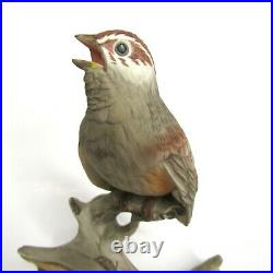 VTG 1963 Boehm Porcelain Bird Figurine Tree Sparrow 468 F USA VGC Statue