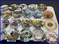 VTG 80s Duck Bird Porcelain Plates Lot Of 31 Knowles Maass Kaatz Langton Jerner