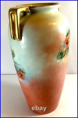 VTG/Antique Art Deco Porcelain Vase/Hand Painted Bird/Gold Trim/Japan/EUC