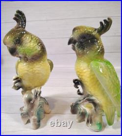 VTG. California Pottery, MCM, Porcelain, Parrots/Cockatoos, Art Figurines, Birds