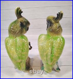 VTG. California Pottery, MCM, Porcelain, Parrots/Cockatoos, Art Figurines, Birds