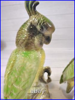 VTG. California Pottery, MCM, Porcelain, Parrots/Cockatoos, Art Figurines, Birds