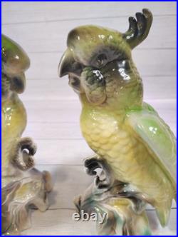 VTG. California Pottery, MCM, Porcelain, Parrots/Cockatoos, Art Figurines, Birds