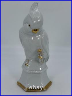 VTG Carl Scheidig Germany Porcelain Cockatoo Bird Figurine RARE