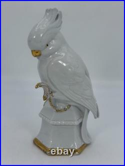 VTG Carl Scheidig Germany Porcelain Cockatoo Bird Figurine RARE